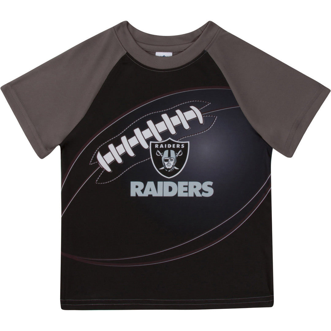 Las Vegas Raiders Boys Short Sleeve Tee Shirt-Gerber Childrenswear