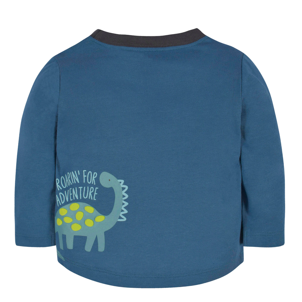 2-Piece Baby & Toddler Boys Navy Dino Long Sleeve Shirt & Jogger Pants Set