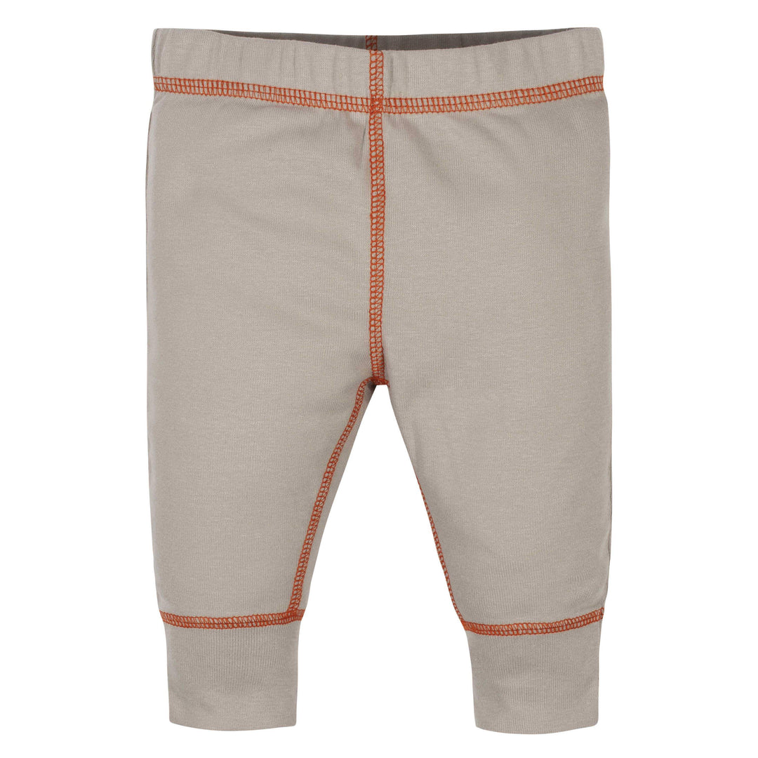 4-Piece Baby Boys Dinosaurs Onesies® Bodysuit, Short, Shirt, and Active Pant Set