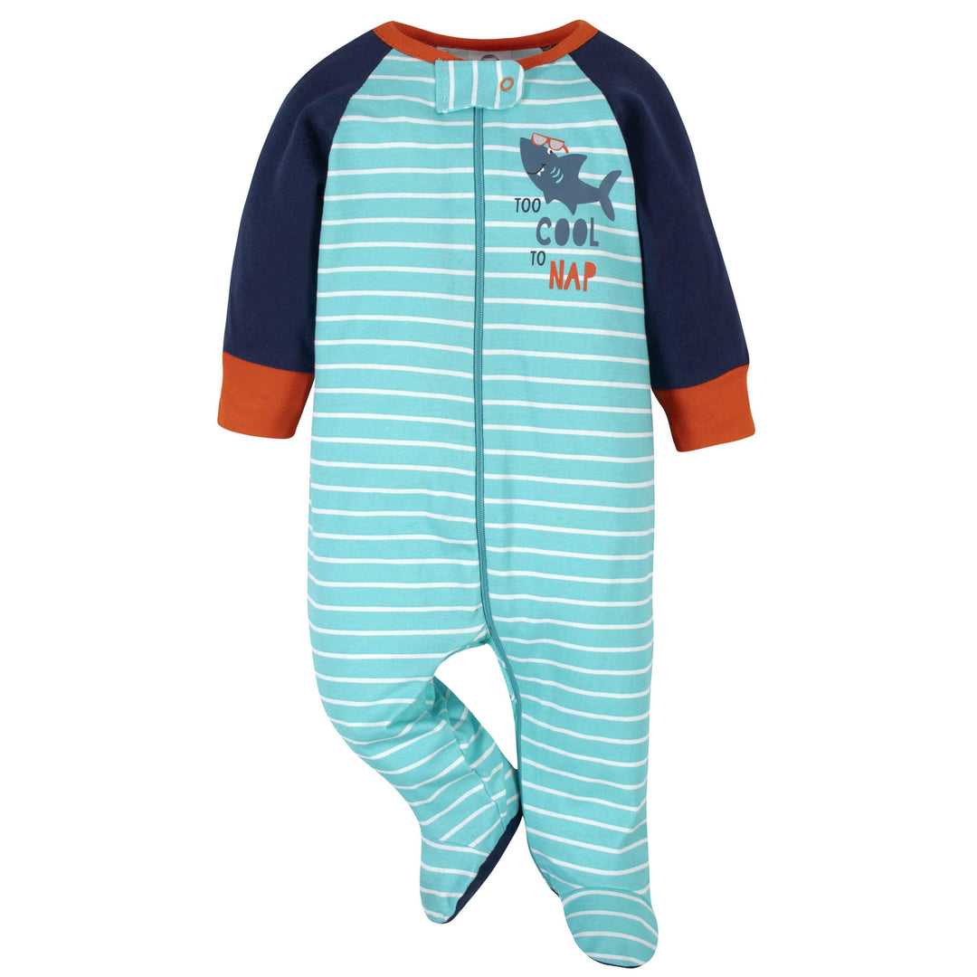 2-Pack Baby Boys Cool Shark Zone Sleep 'n Plays-Gerber Childrenswear