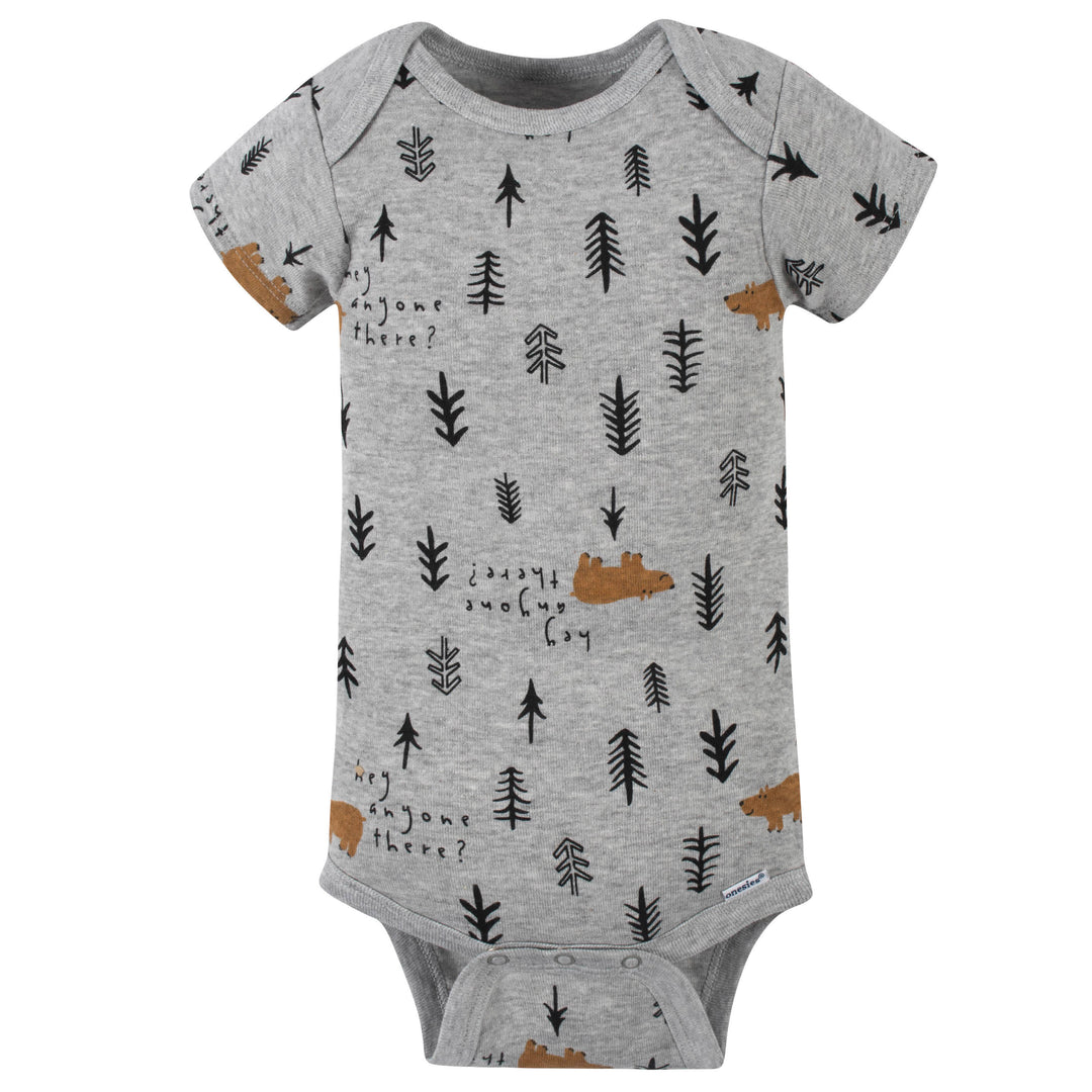4-Pack Baby Boys Bear Short Sleeve Onesies® Bodysuits-Gerber Childrenswear