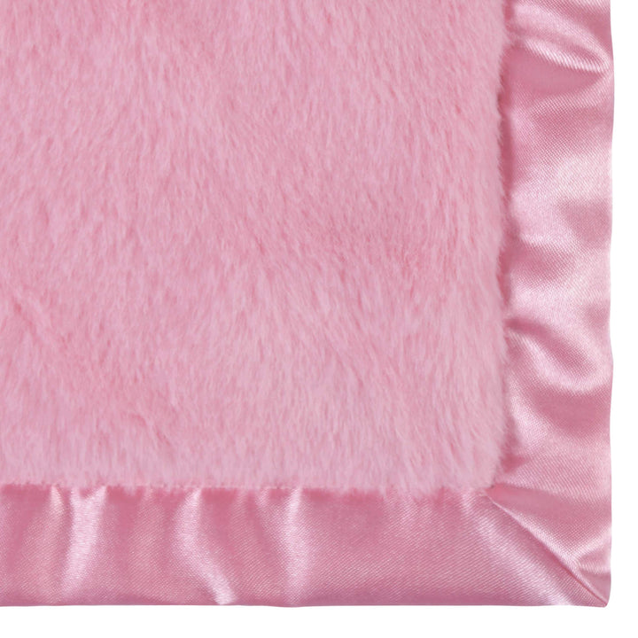 Embroidered Girls Light Pink Plush Blanket-Gerber Childrenswear
