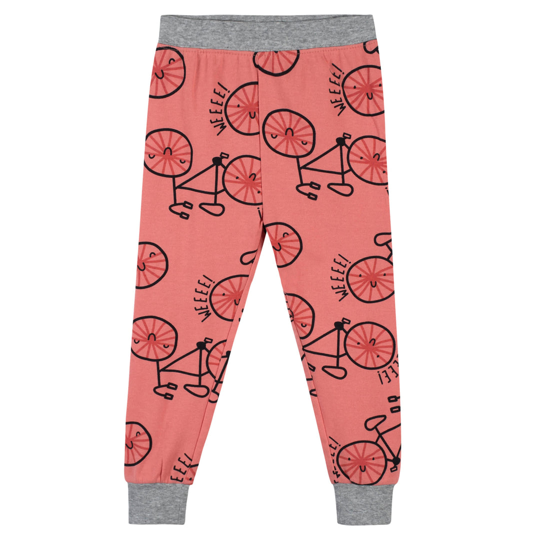 4-Piece Infant & Toddler Neutral Bike Snug Fit Pajamas
