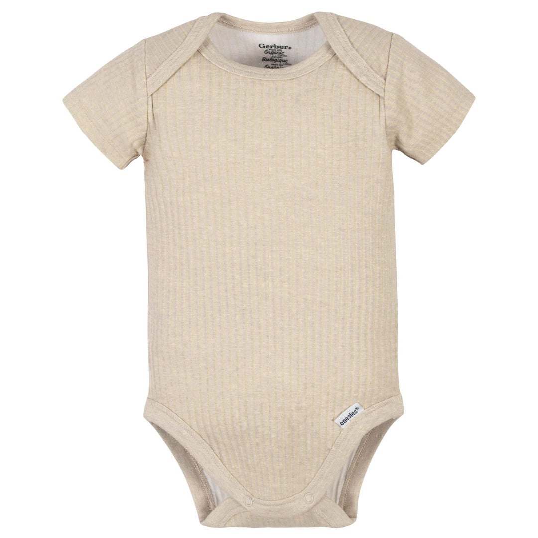 5-Pack Organic Baby Boys Jungle Short Sleeve Onesies® Bodysuits-Gerber Childrenswear