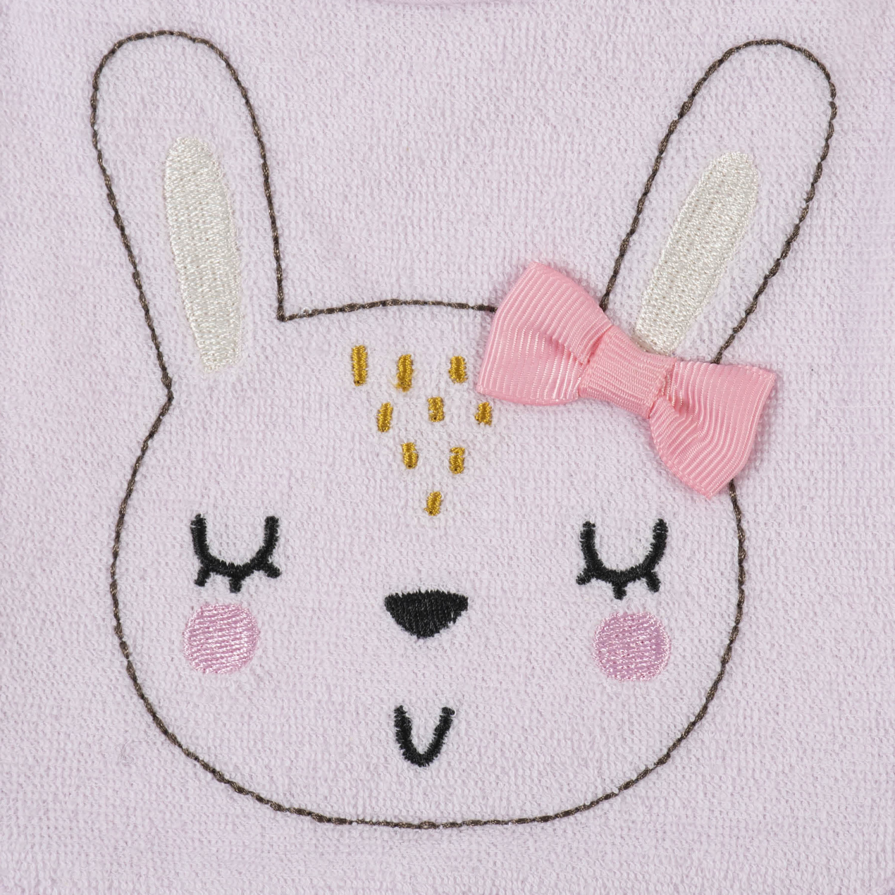 21-Piece Baby Girls Bunny Ballerina Terry Bib, Burpcloth, Mittens, Cap and Bootie Sock Set-Gerber Childrenswear