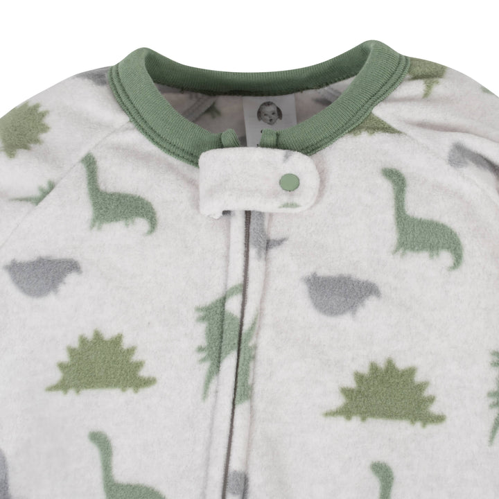 Gerber® 2-Pack Baby Boys Camo & Dino Fleece Pajamas-Gerber Childrenswear