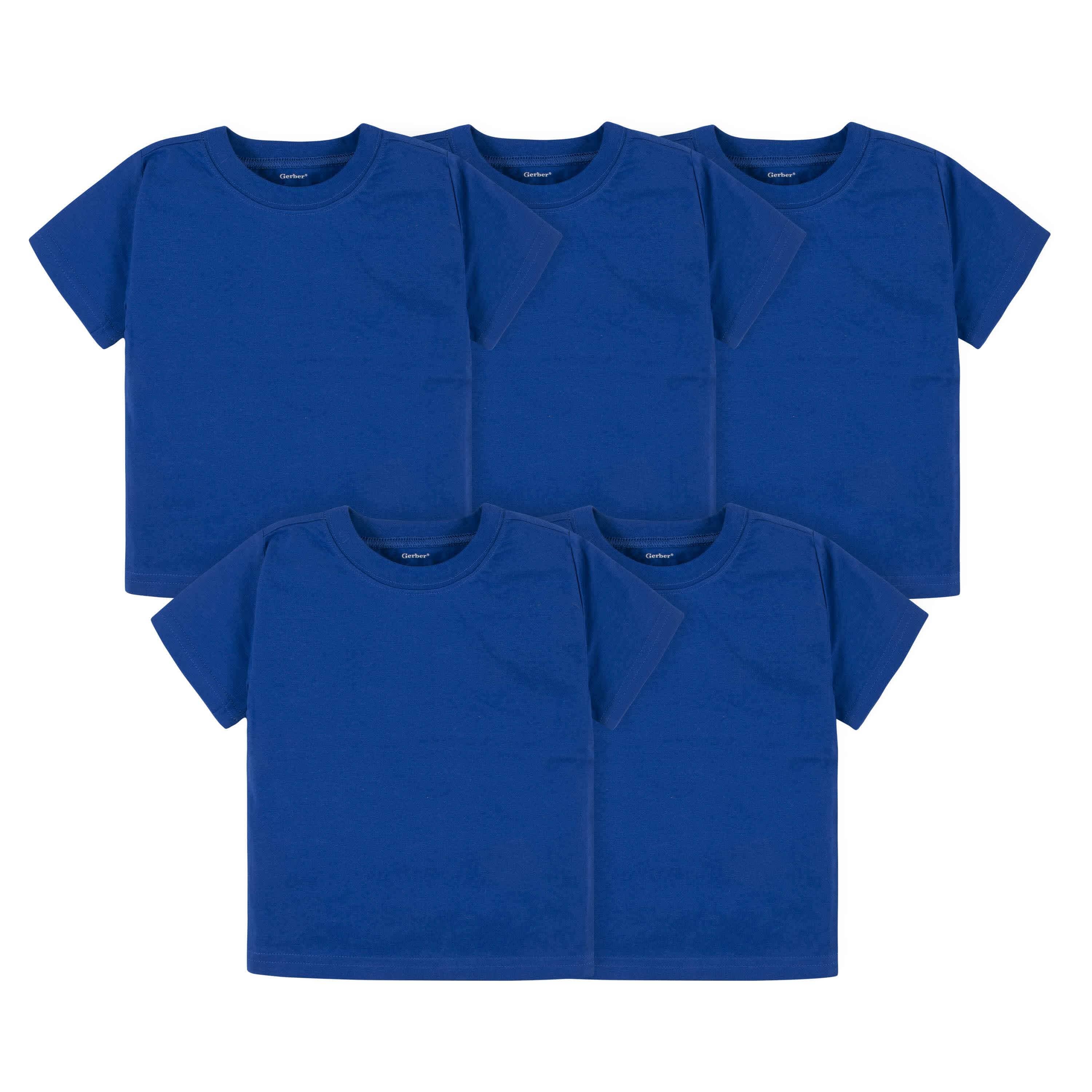 5-Pack Baby & Toddler Royal Blue Premium Short Sleeve Tees-Gerber Childrenswear