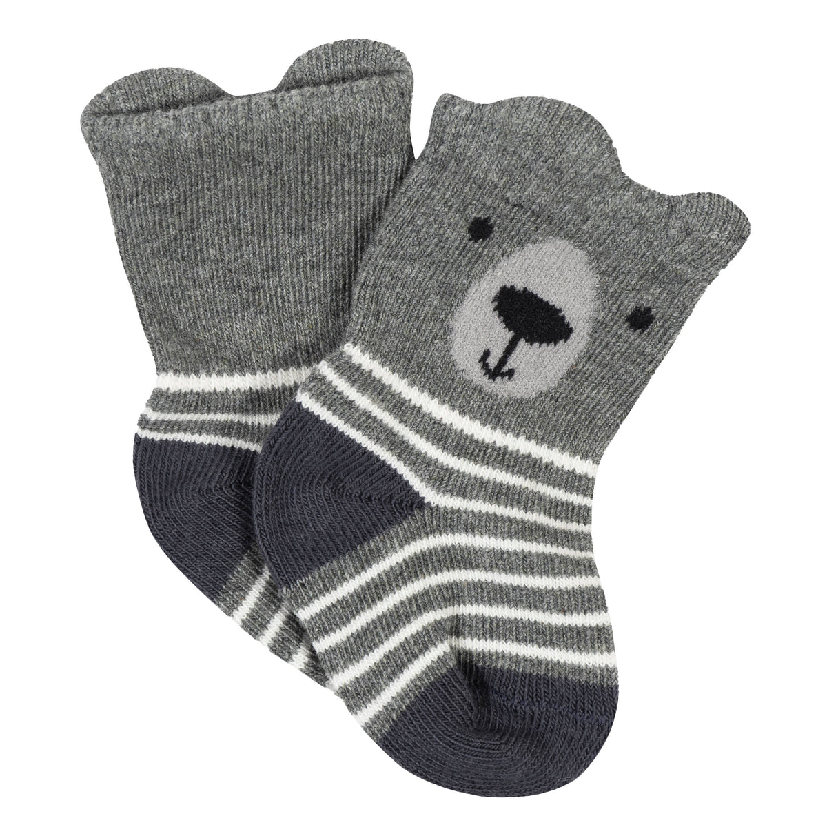6-Pack Baby Boys Bear Wiggle Proof® Socks