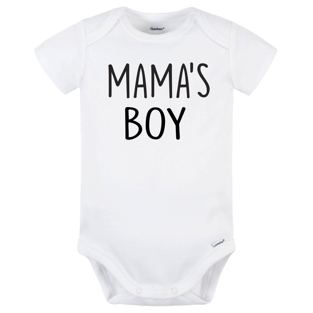 Baby Boys "Mama's Boy" Short Sleeve Onesies® Bodysuit-Gerber Childrenswear