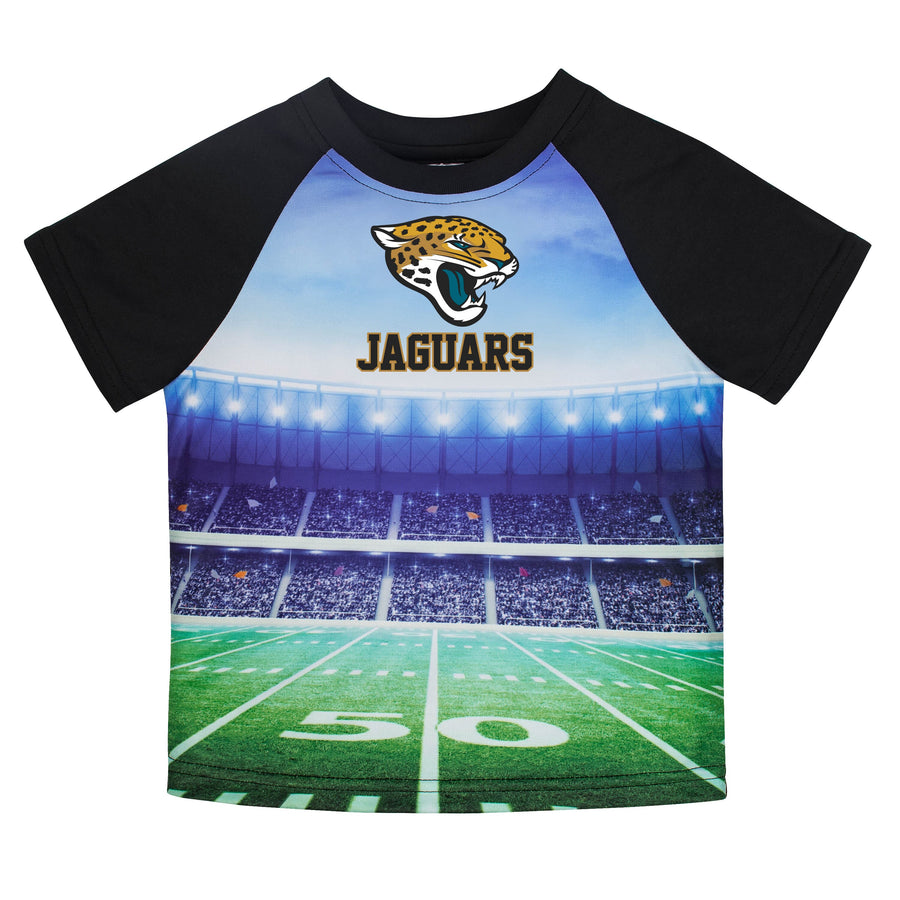Jacksonville Jaguars Boys Short Sleeve Tee Shirt-Gerber Childrenswear