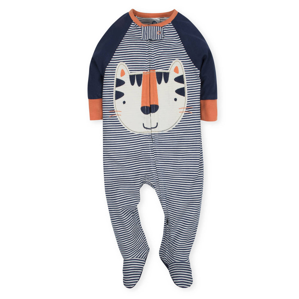 4-Pack Tiger & Hedgehog Baby Boys Sleep 'n Plays-Gerber Childrenswear