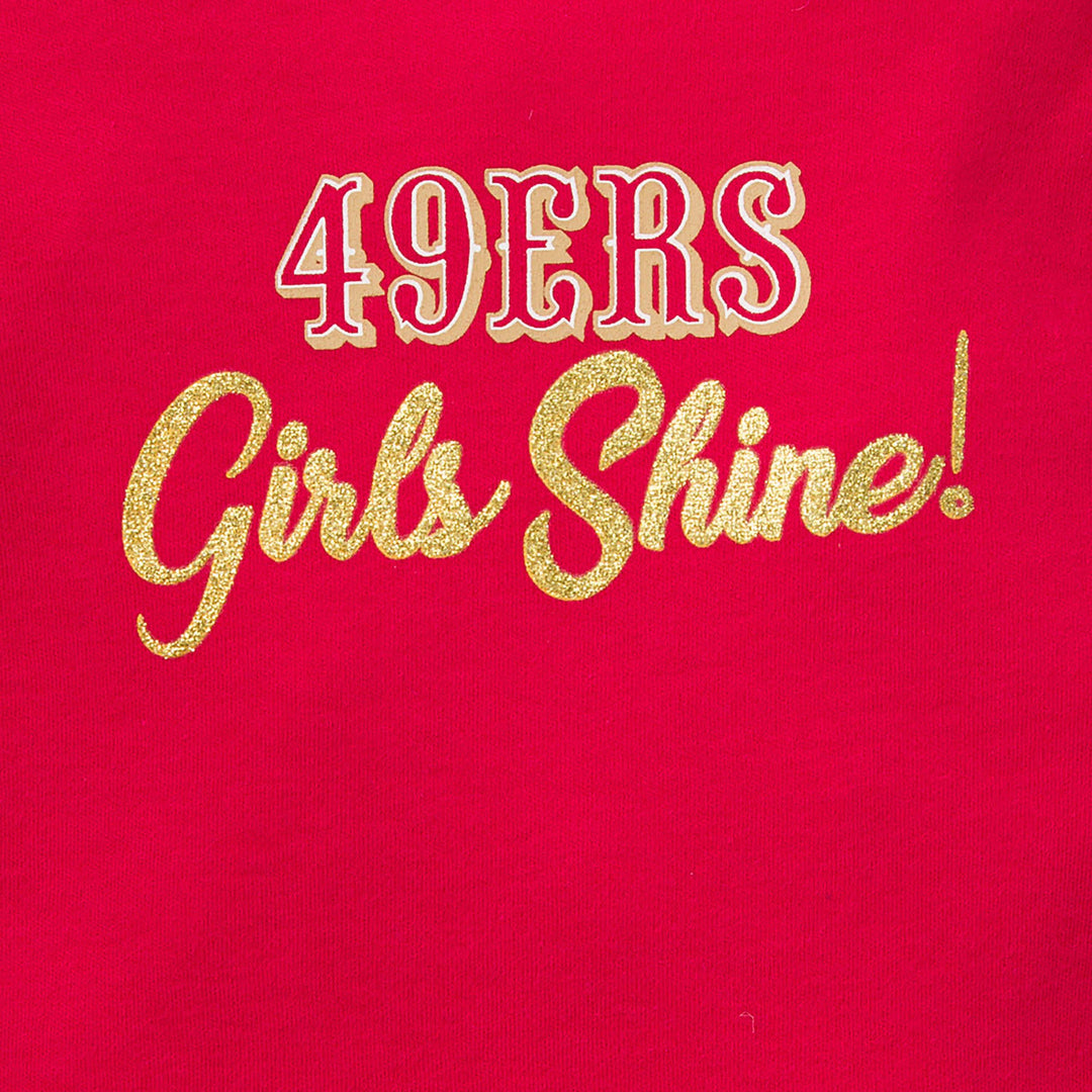 3-Pack Baby Girls 49Ers Short Sleeve Bodysuits-Gerber Childrenswear