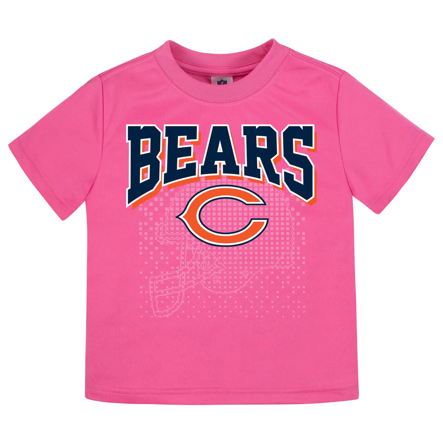 Chicago Bears Girls Short Sleeve Tee Shirt-Gerber Childrenswear