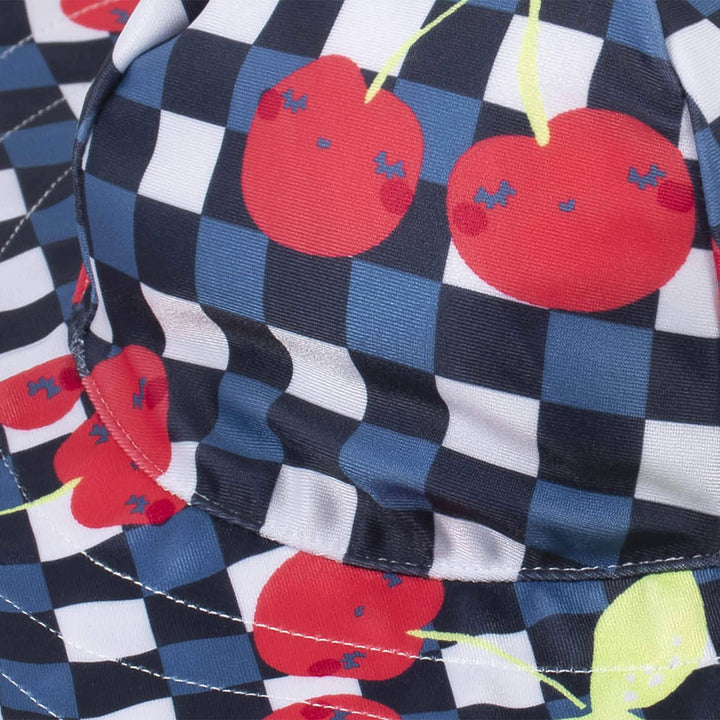2-Piece Girls Cherry Kisses Swimsuit & Hat Bundle-Gerber Childrenswear