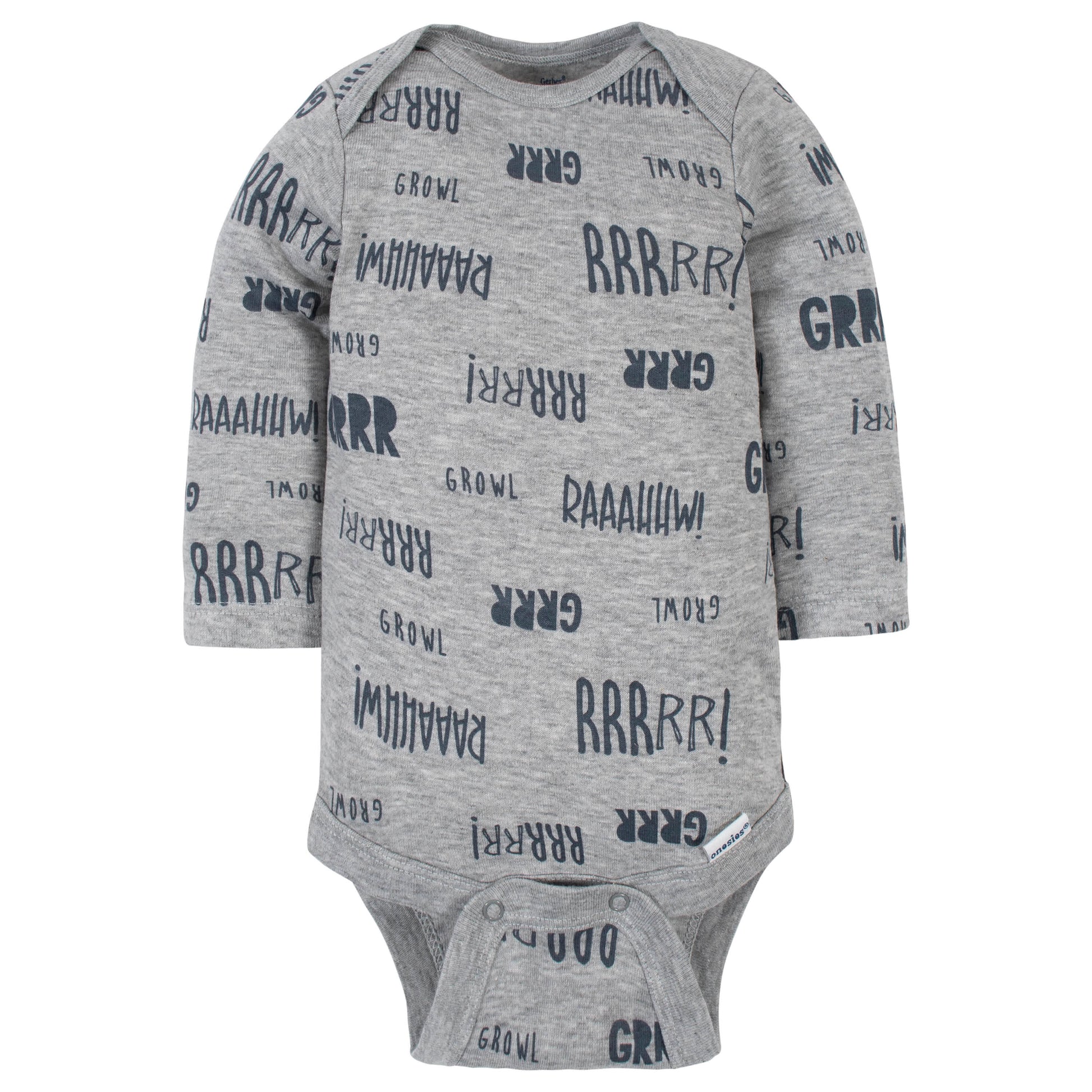 5-Pack Baby Boys Dino Long Sleeve Onesies® Bodysuits