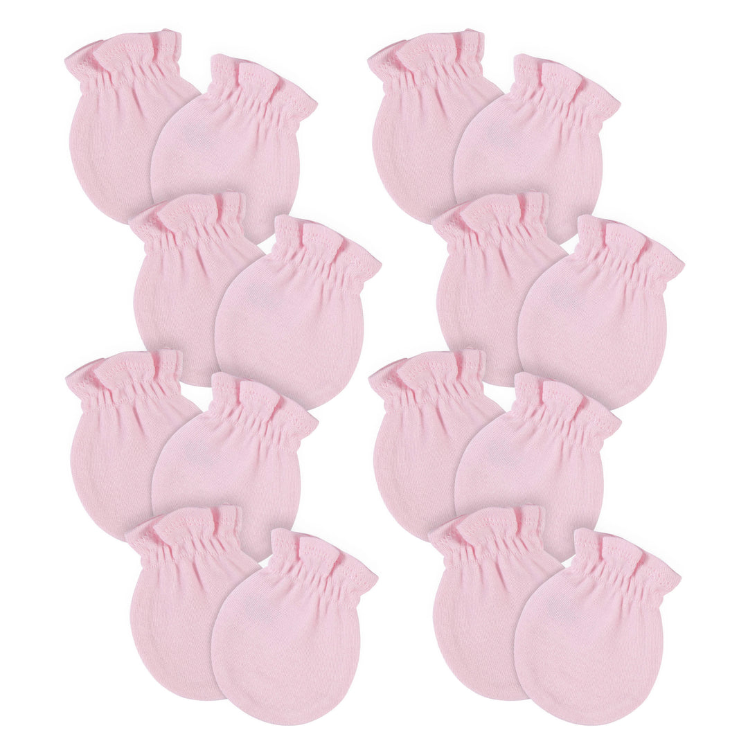 8-Pack Baby Neutral Light Pink No Scratch Mittens-Gerber Childrenswear