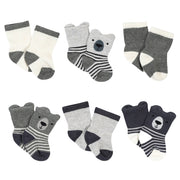 6-Pack Baby Boys Bear Wiggle Proof® Socks