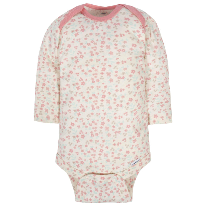 2-Pack Organic Baby Girls Loved Long Sleeve Onesies® Bodysuits-Gerber Childrenswear