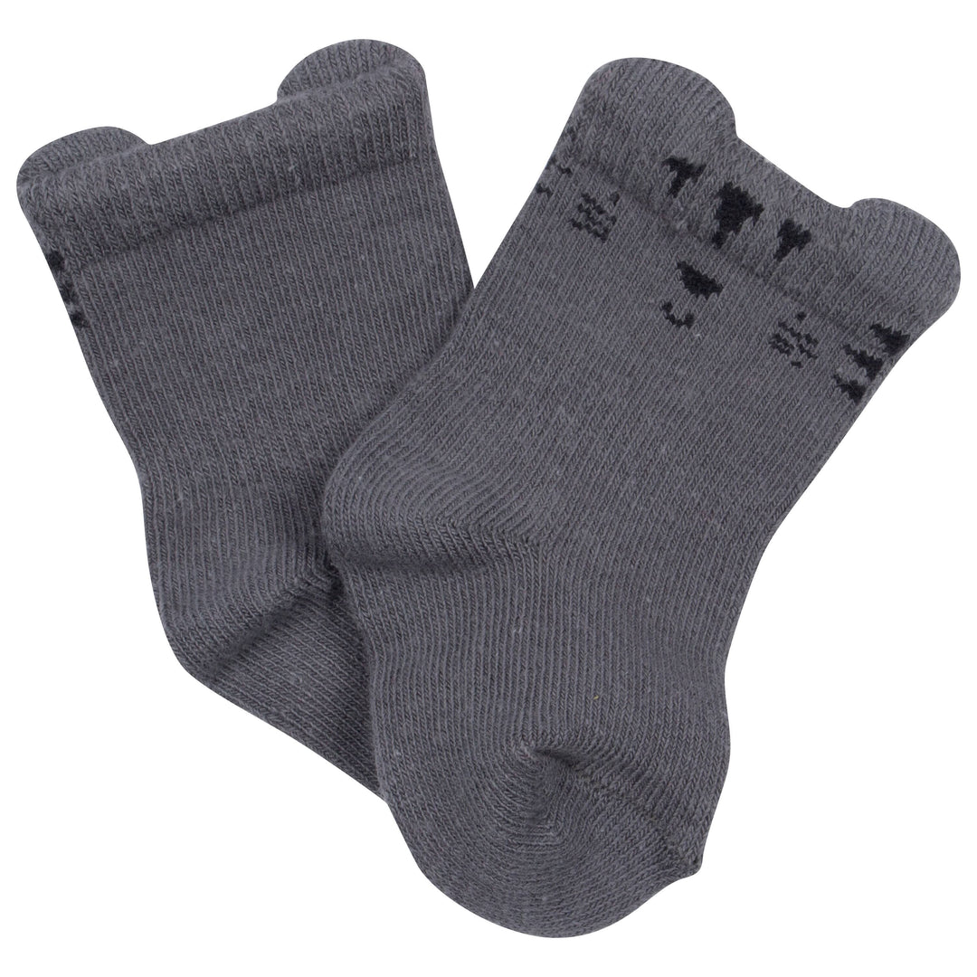 6-Pack Baby Boys Safari Wiggle Proof® Socks