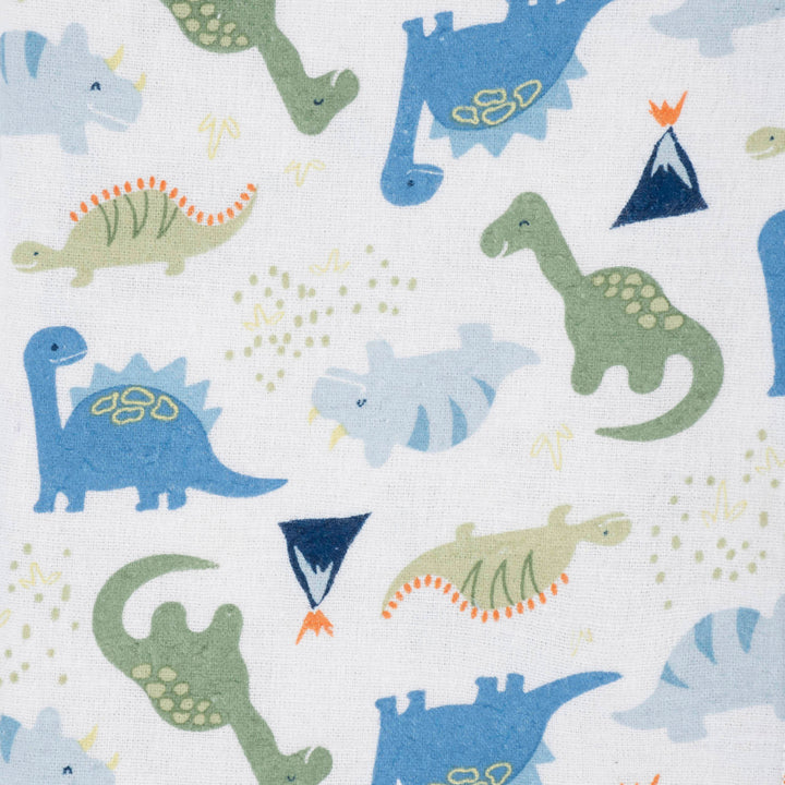 5-Pack Baby Boys Dinosaur Flannel Receiving Blankets-Gerber Childrenswear