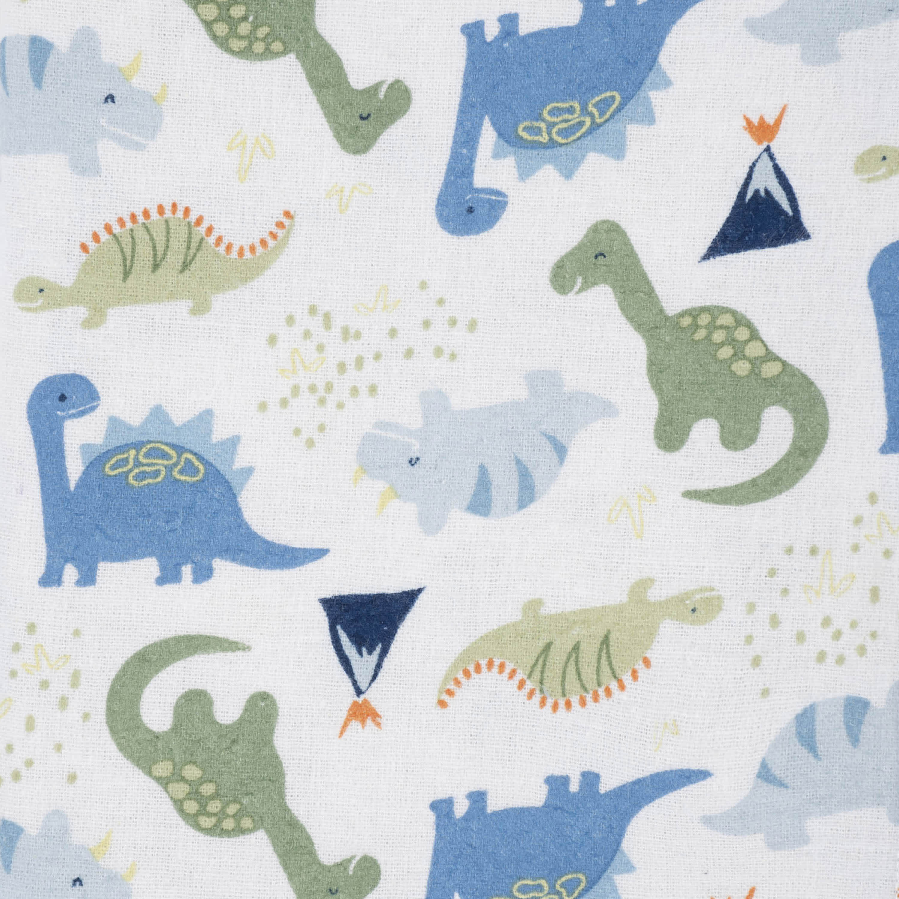 5-Pack Baby Boys Dinosaur Flannel Receiving Blankets-Gerber Childrenswear