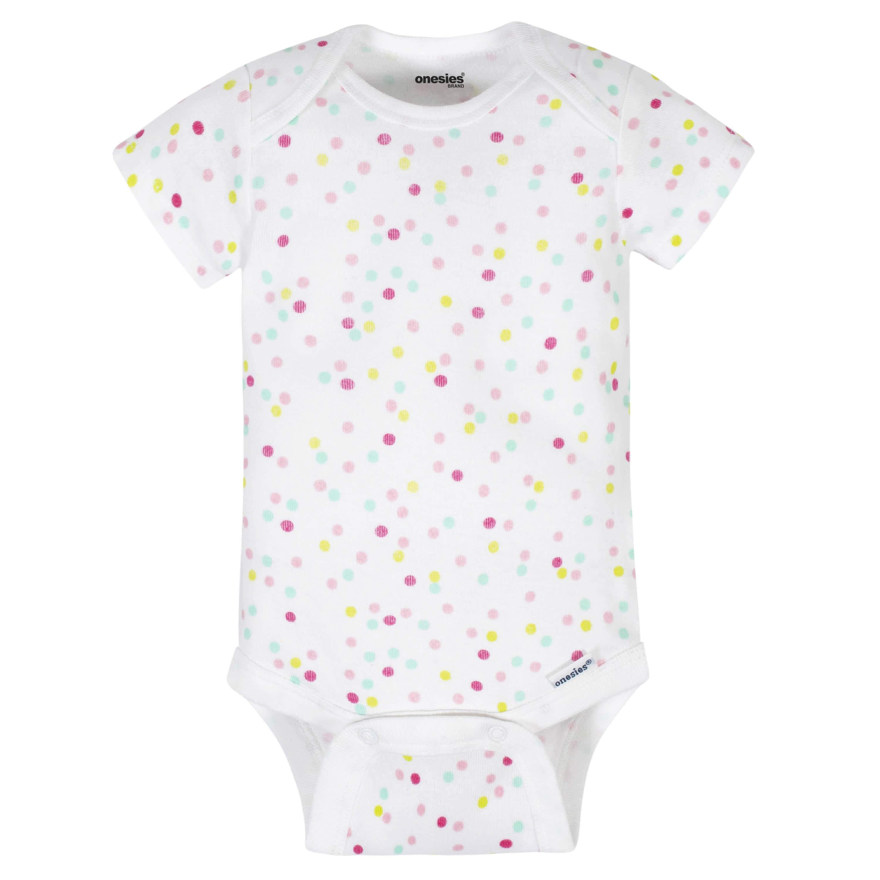 8-Pack Baby Girls Sweet Treats Onesies® Brand Bodysuits-Gerber Childrenswear