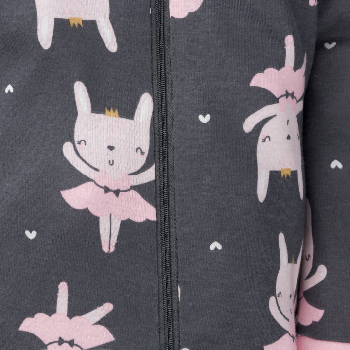 2-Pack Baby & Toddler Girls Bunny Snug Fit Footed Cotton Pajamas-Gerber Childrenswear