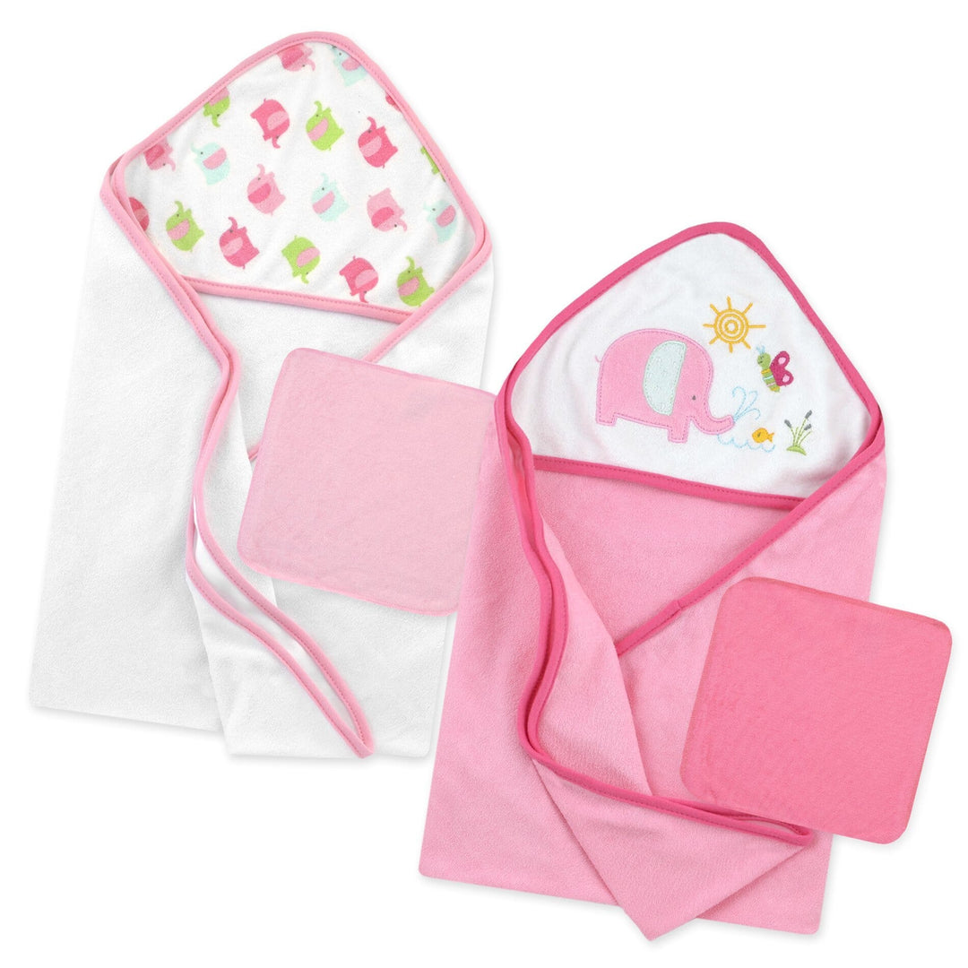 Love to Bathe 4-Piece Hooded Towel & Washcloth Set-Gerber Childrenswear