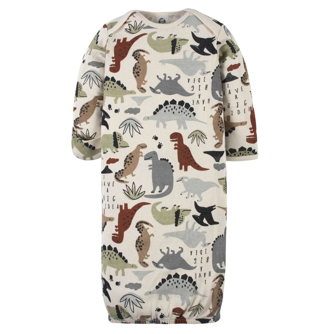 2-Pack Baby Boys Dino Gowns-Gerber Childrenswear