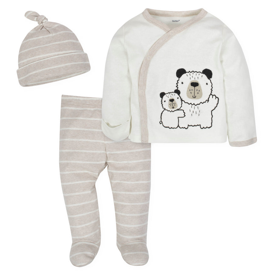 3-Piece Baby Boys Bear Take-Me-Home Set-Gerber Childrenswear