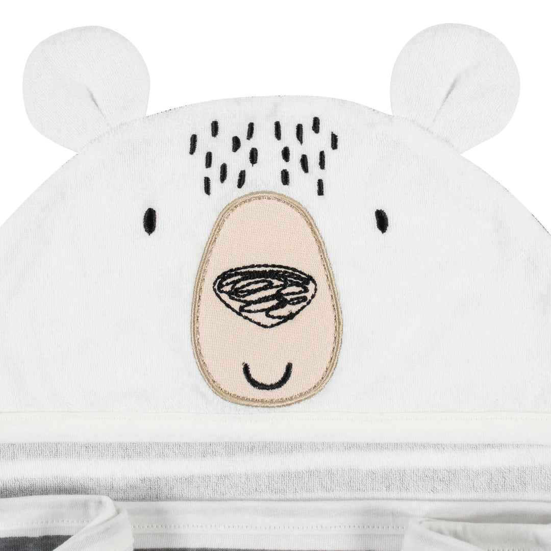 Baby Boys Bear Hooded Bath Wrap-Gerber Childrenswear