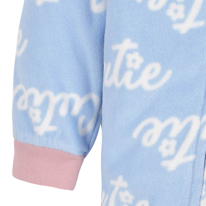 2-Pack Baby & Toddler Girls Blue Cutie Fleece Pajamas