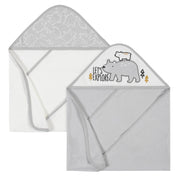 2-Pack Boys Bear Hooded Towels-Gerber Childrenswear
