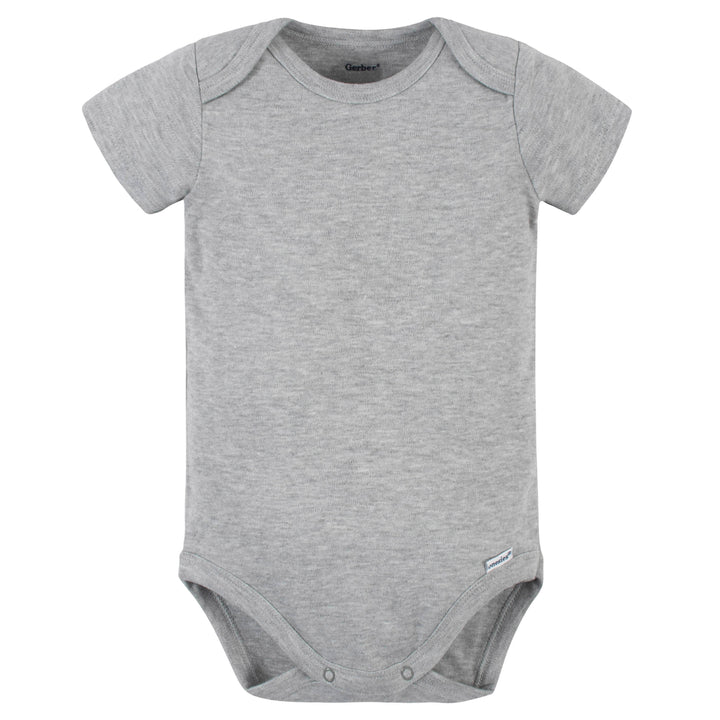 5-Pack Baby Heather Grey Premium Onesies® Bodysuits-Gerber Childrenswear
