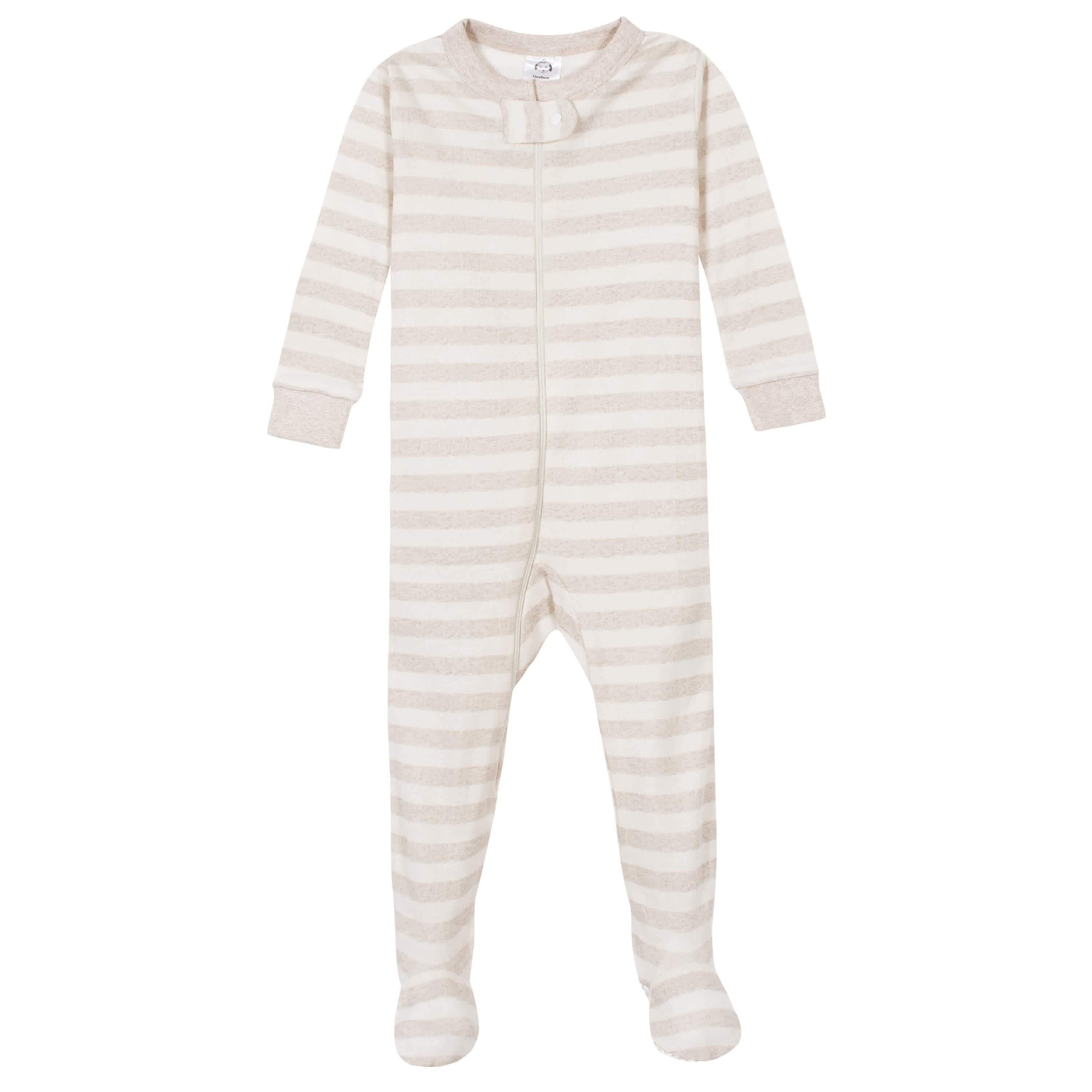 4-Pack Baby & Toddler Boys Bears & Construction Trucks Snug Fit Footed Cotton Pajamas-Gerber Childrenswear