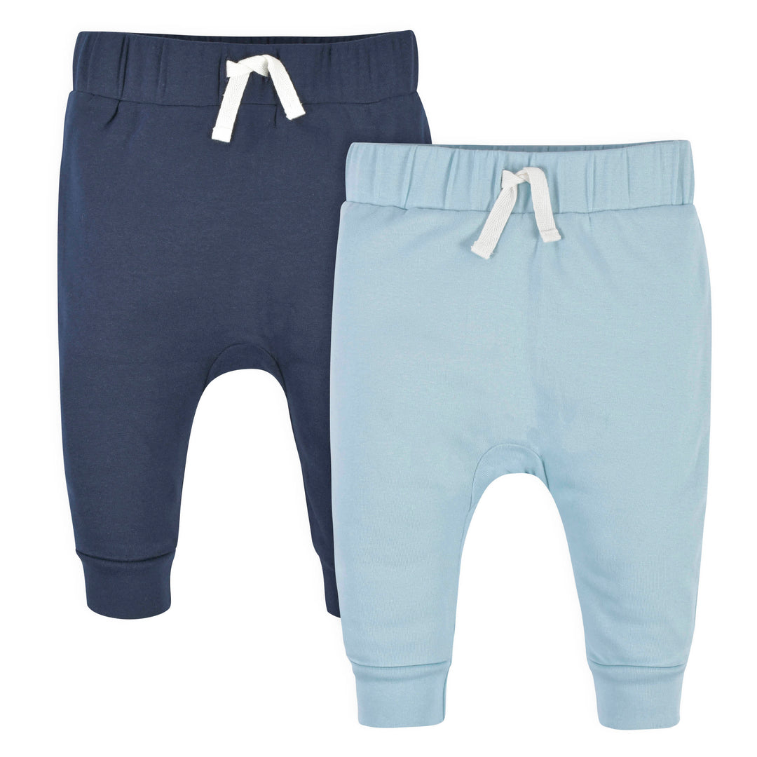 2-Pack Baby Boys Comfy Stretch Navy & Blue Pants-Gerber Childrenswear