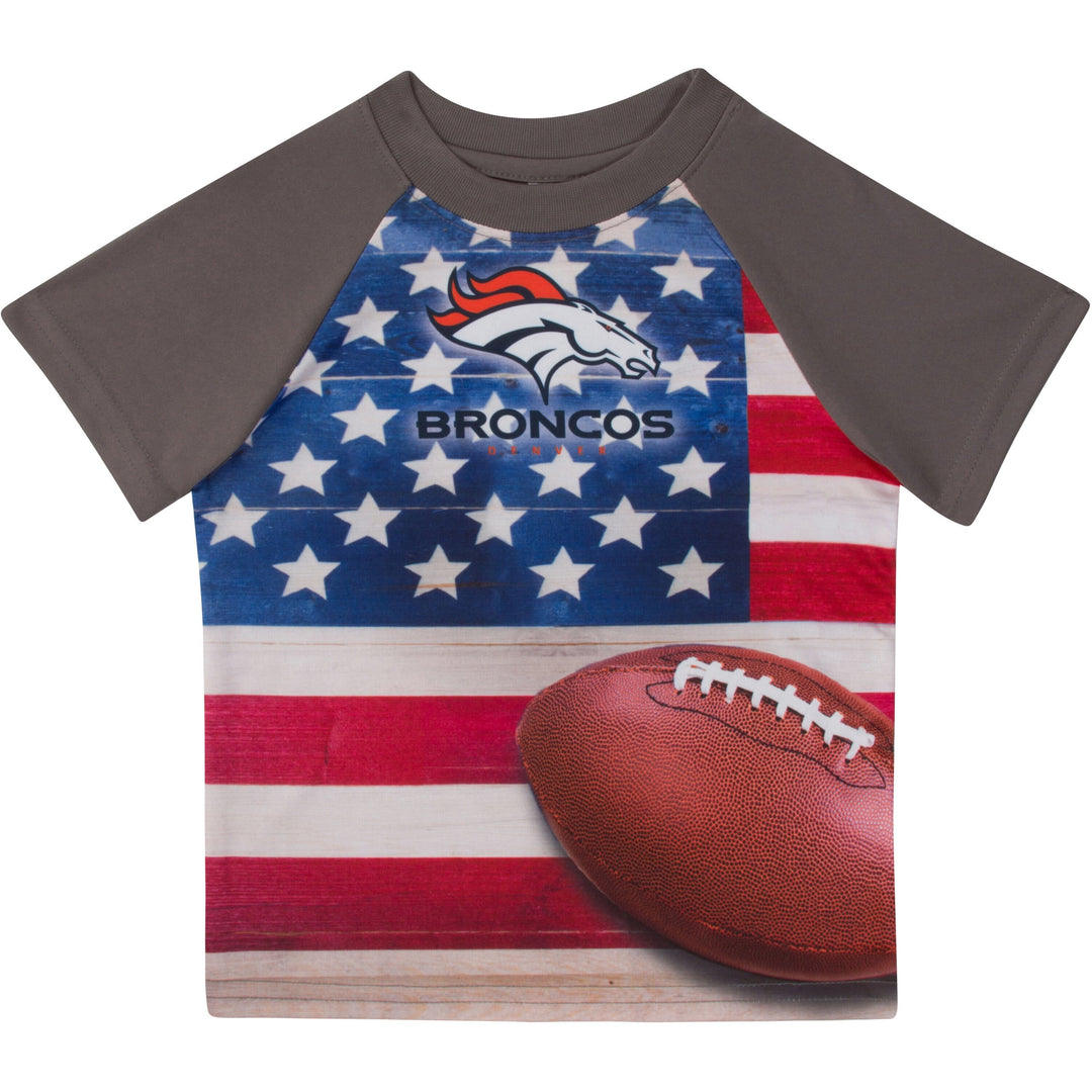 Denver Broncos Boys Short Sleeve Tee Shirt-Gerber Childrenswear
