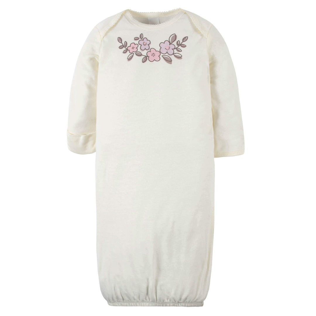 2-Pack Baby Girls Bunny Ballerina Gowns-Gerber Childrenswear