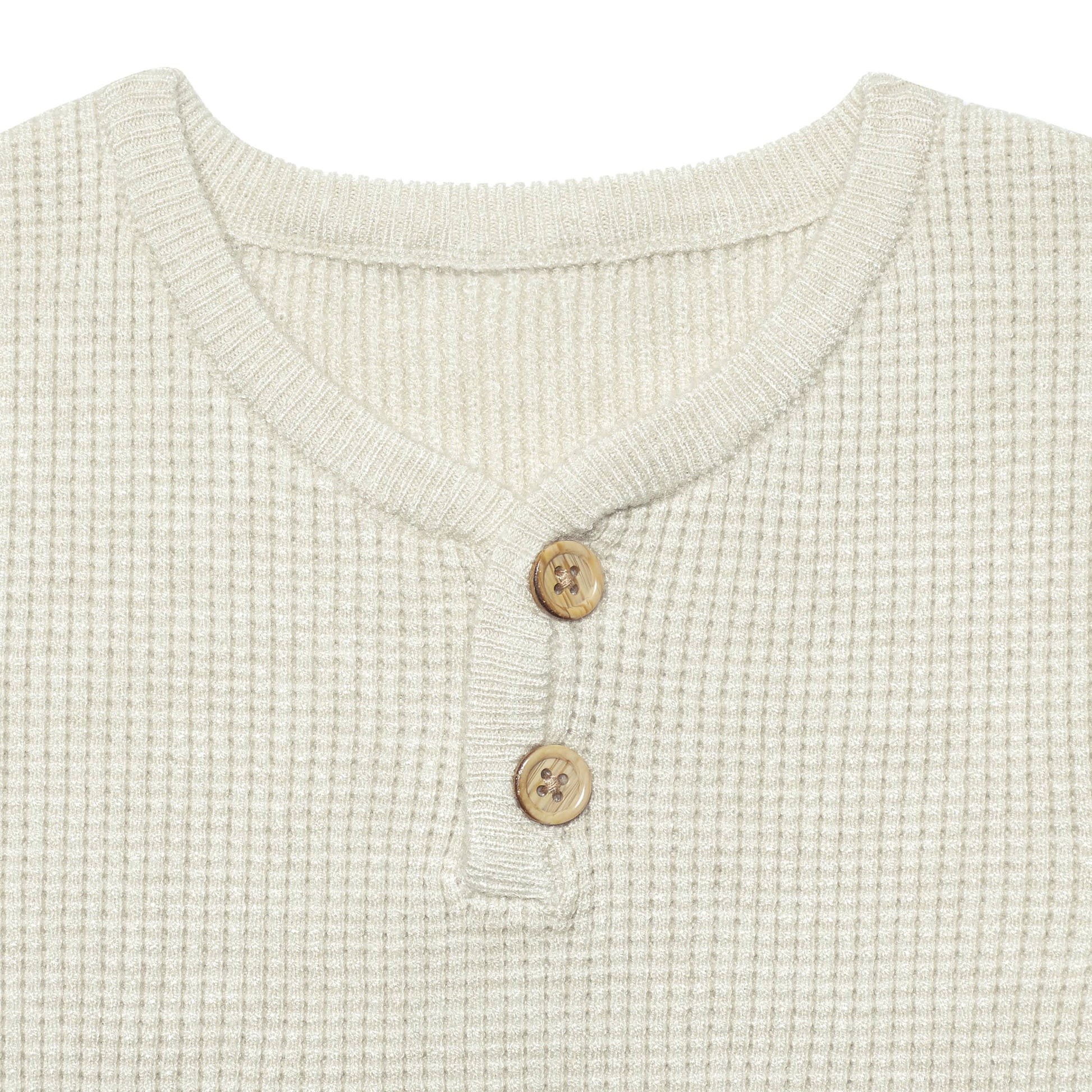 Infant & Toddler Boys Oatmeal Heather Henley Sweater-Gerber Childrenswear
