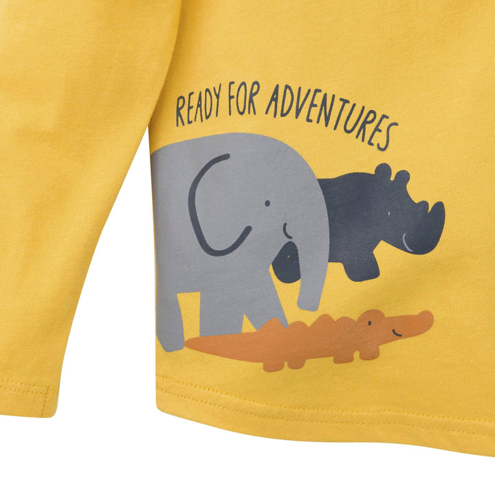 2-Piece Baby & Toddler Boys Roaring Adventure Long Sleeve Shirt & Jogger Pants Set-Gerber Childrenswear