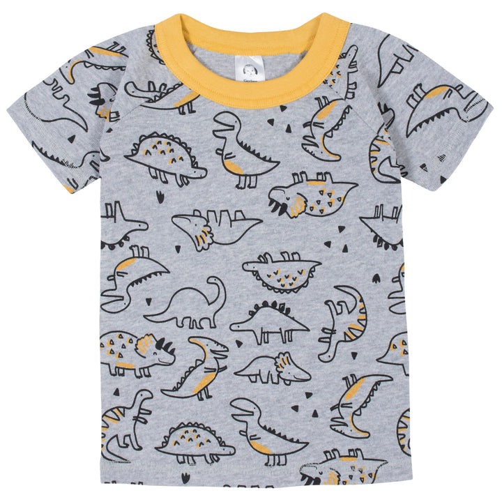 4-Piece Baby & Toddler Boys Dino Snug Fit Cotton Pajamas-Gerber Childrenswear