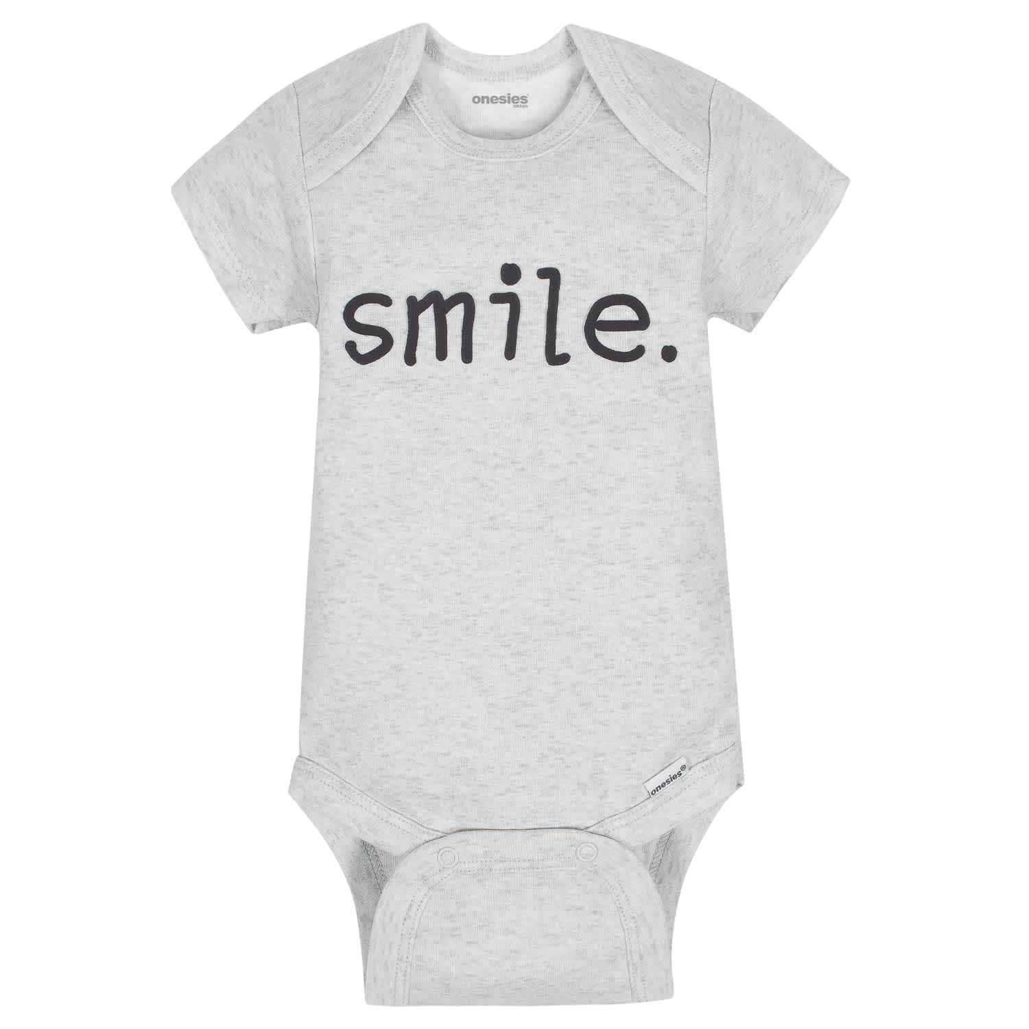 8-Pack Baby Neutral Words Onesies® Brand Bodysuits-Gerber Childrenswear