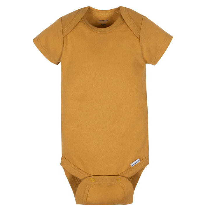 Organic 3-Pack Baby Boys Wild Short Sleeve Onesies® Bodysuits-Gerber Childrenswear