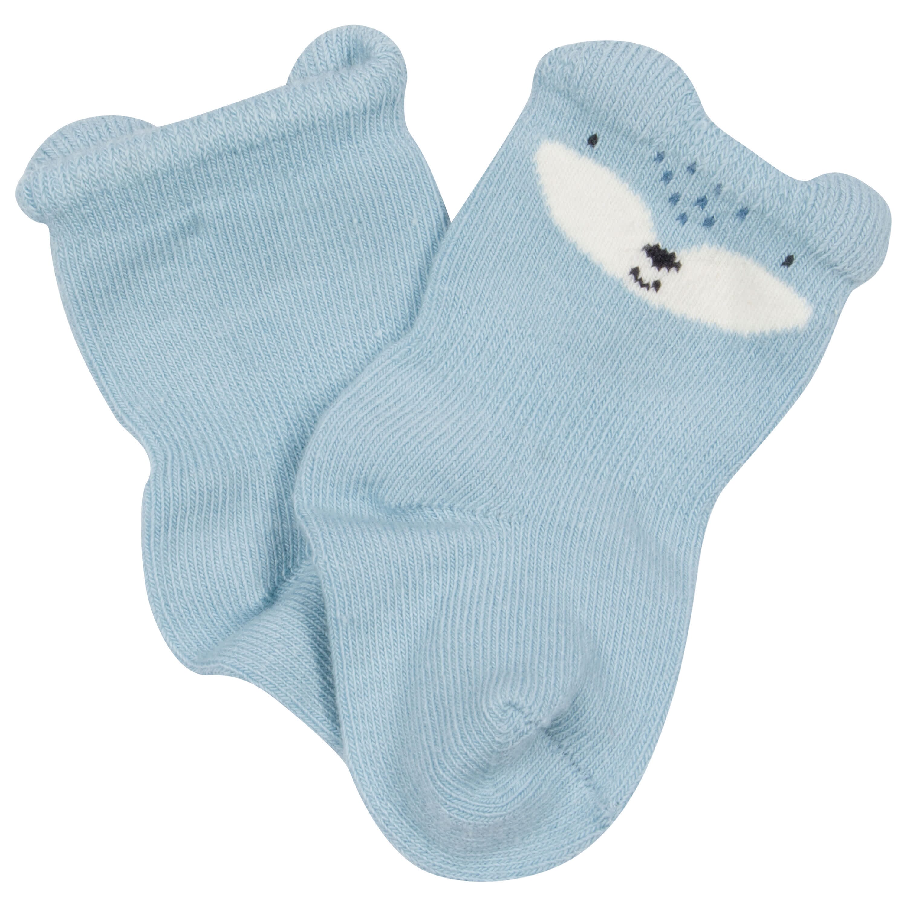 6-Pack Baby Boys Fox Wiggle Proof® Socks