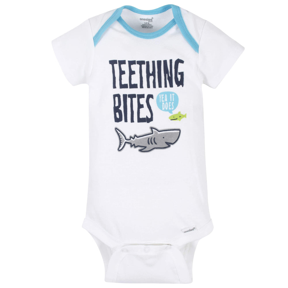 2-Piece Baby Boys Shark Onesies® Brand Bodysuit and Active Pant Set-Gerber Childrenswear