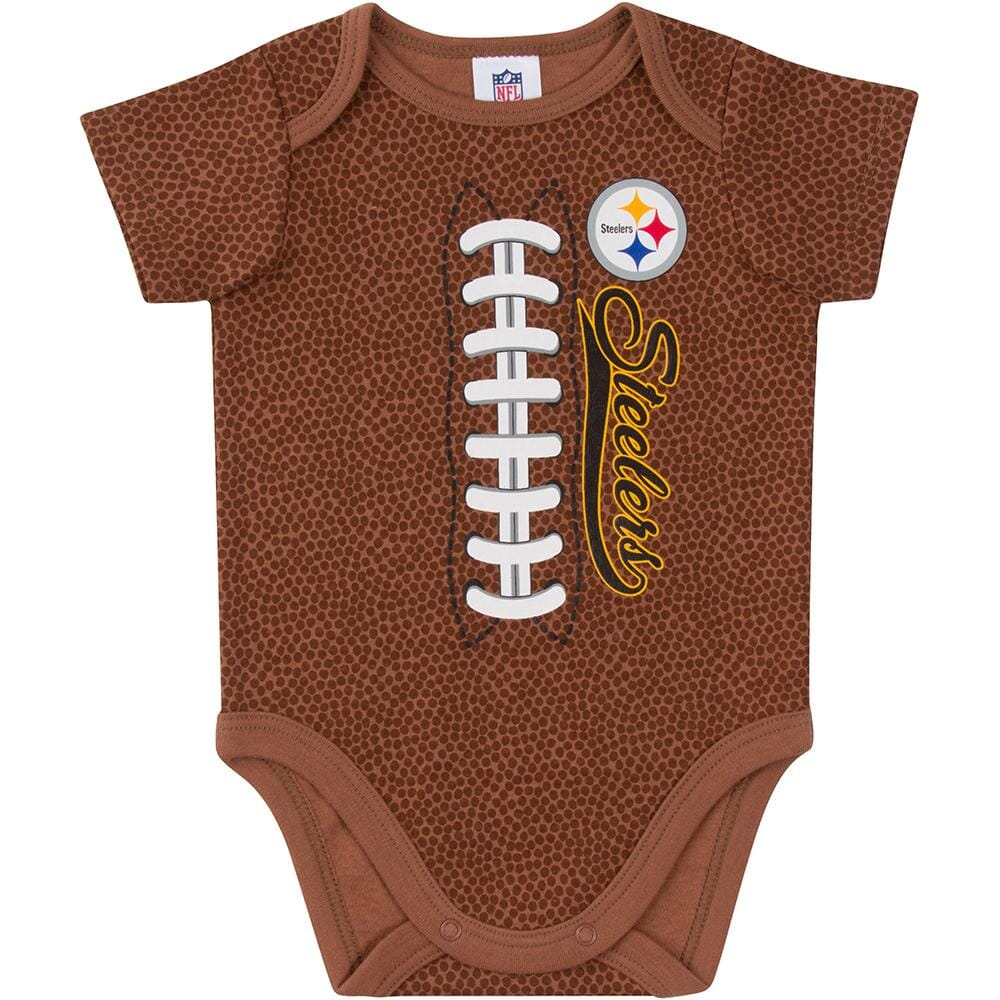 Pittsburgh Steelers Baby Boys Football Short Sleeve Bodysuit-Gerber Childrenswear