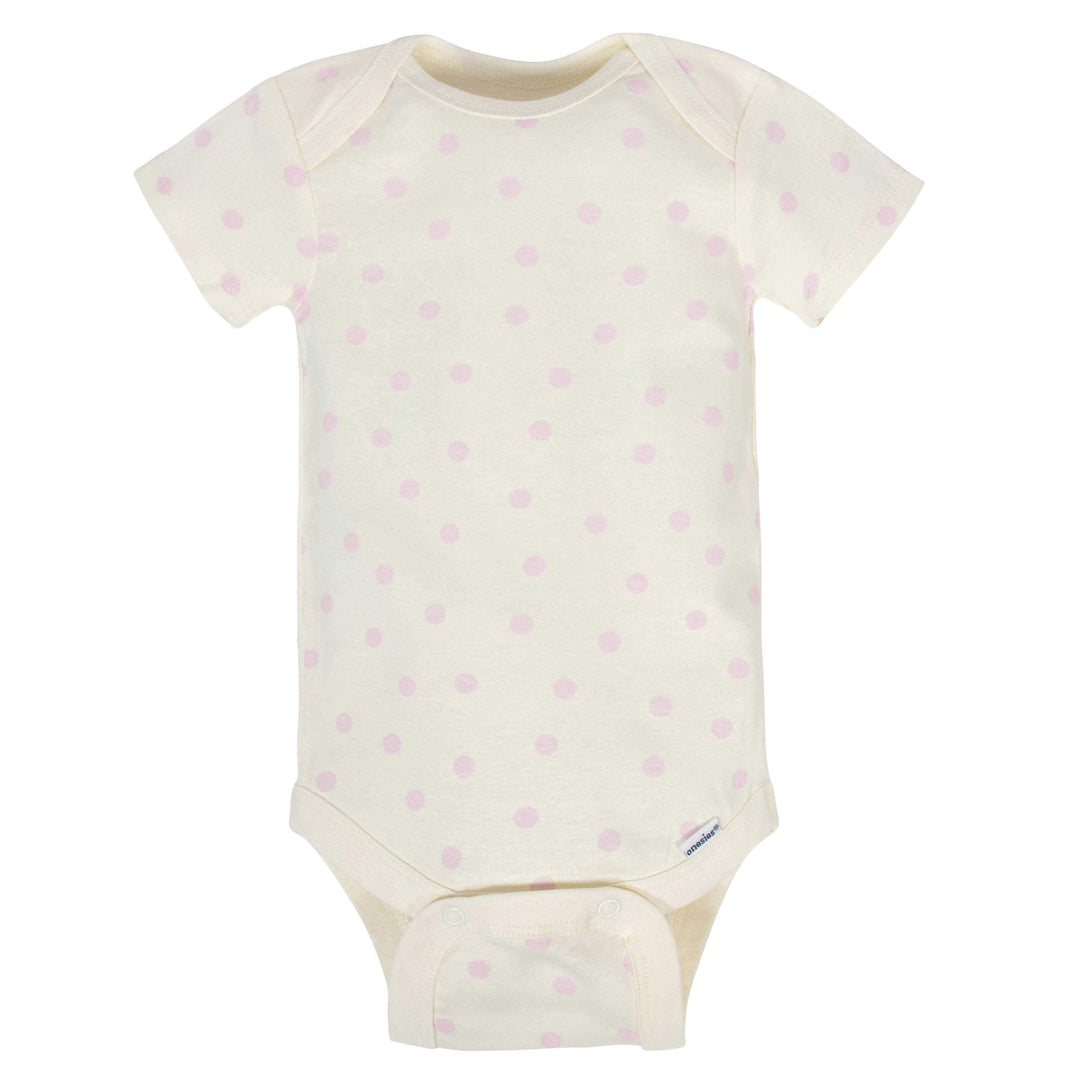 Gerber® 8-pack Baby Girls' Bunny Short Sleeve Onesies® Bodysuits