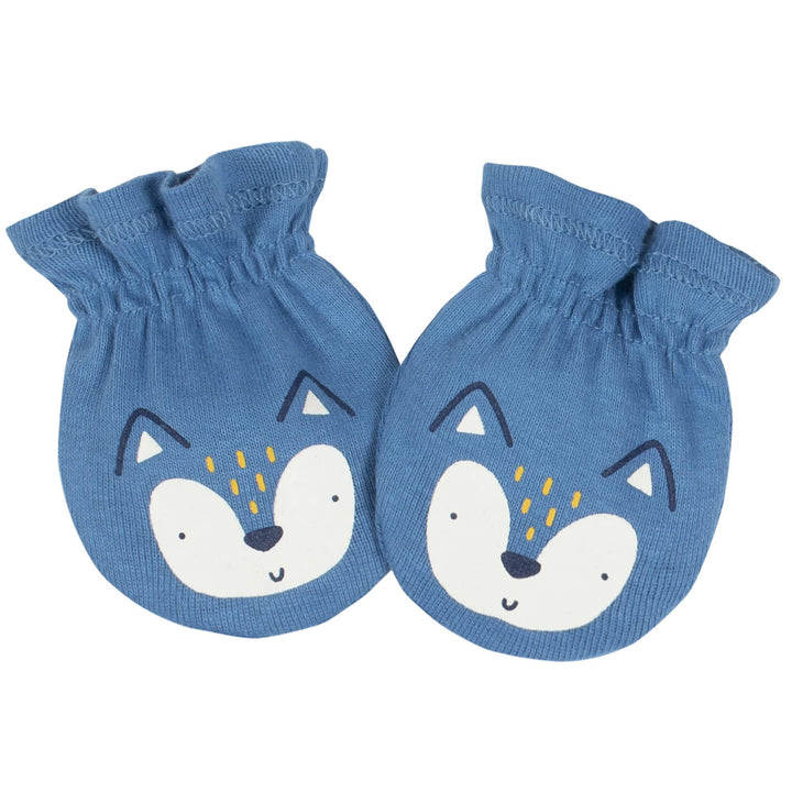 2-Pack Baby Boys Fox Mittens-Gerber Childrenswear