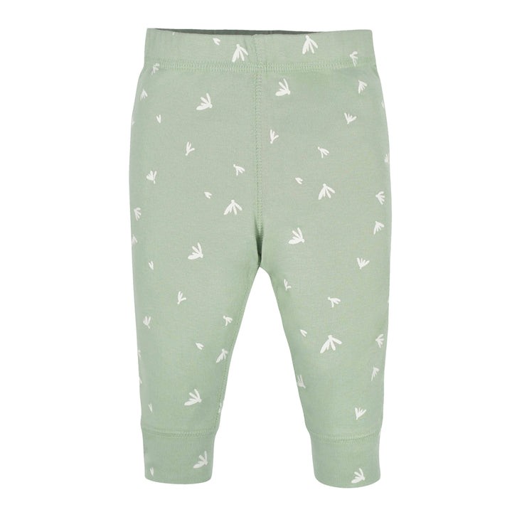 3-Piece Baby Girls Bunny Onesies® Bodysuits and Pants Set