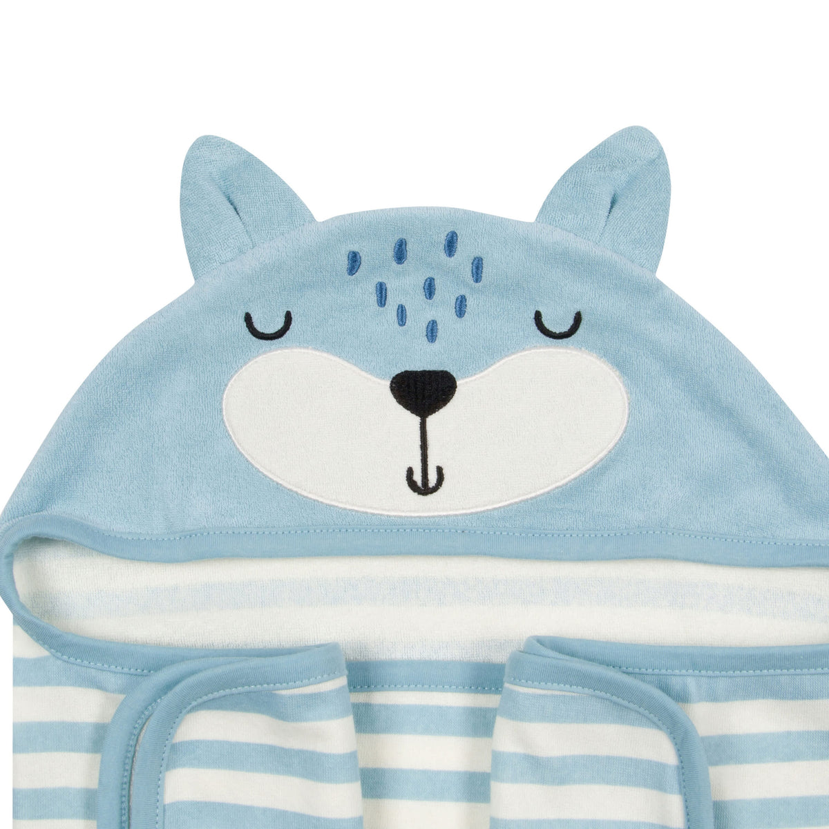 Baby Boys Fox Hooded Bath Wrap